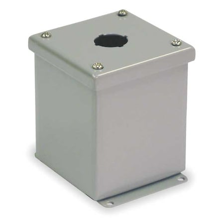 Pushbutton Enclosure,30mm,1 Hole,Steel