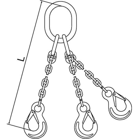 Chain Sling,G63,TOS,Stnless Stl,10 Ft L