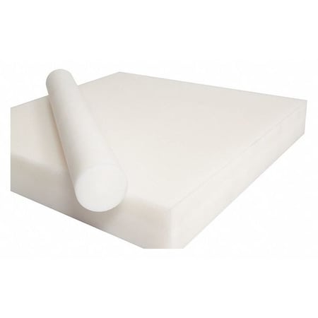 White Acetal Copolymer Sheet Stock 48 L X 24 W X 0.500 Thick