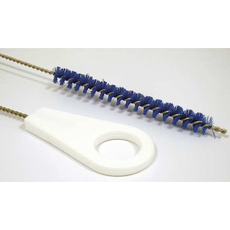 Pipe Brush, 31 In L Handle, 5 In L Brush, Blue, Polypropylene, 36 In L Overall