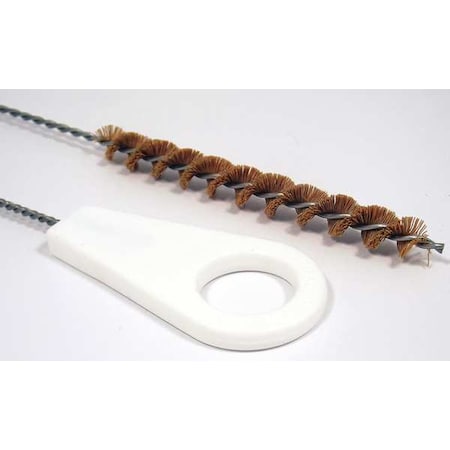 Pipe Brush, 31 In L Handle, 5 In L Brush, Tan, Polypropylene, 36 In L Overall