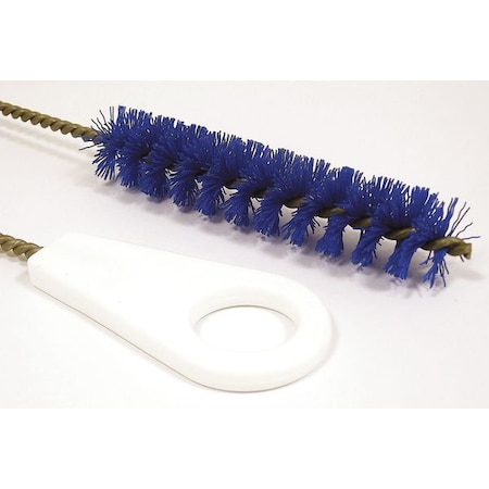 Pipe Brush, 31 In L Handle, 5 In L Brush, Blue, Polypropylene, 36 In L Overall