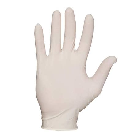 Exam Gloves, Natural Rubber Latex, Powder Free, Natural, XS, 100 PK