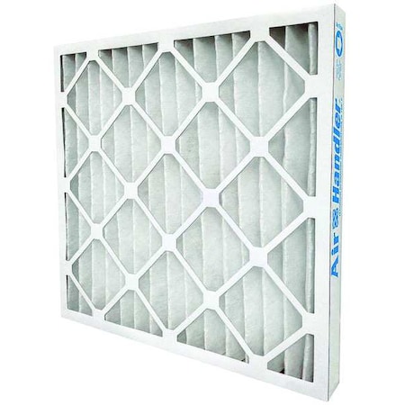 Pleated Air Filter, 18x20x2, MERV 7, Standard Capacity, Synthetic, 1TBE4, White