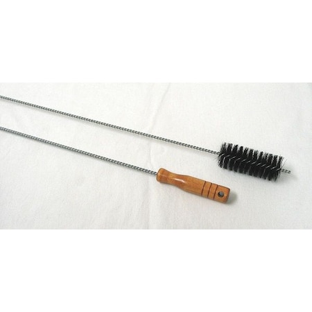 Boiler Brush, 26 In L Handle, 4 In L Brush, Black, Twisted Wire, 30 In L Overall