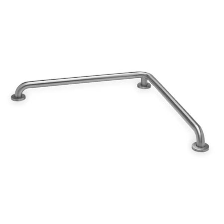 30 L, Smooth, Stainless Steel, L- Shaped Grab Bar, Stainless Steel