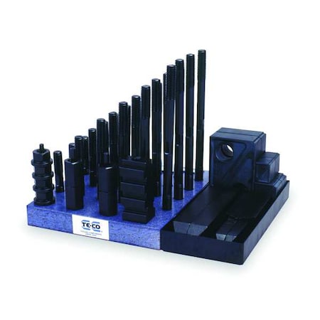 Clamping Kit,Super,5/8,1-1/2 In,51 Pcs