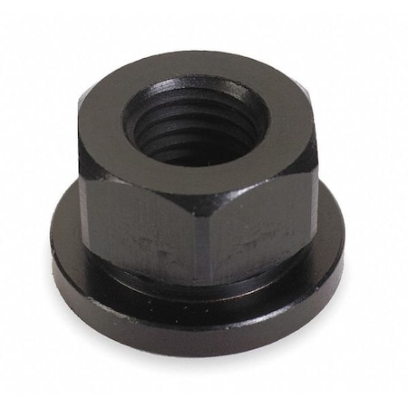 Flange Nut, 3/4-10, Steel, Not Graded, Black Oxide, 1-1/4 In Hex Wd, 1 In Hex Ht