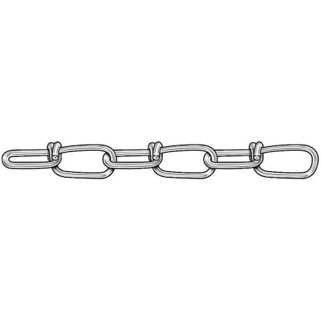Chain,Dbl,Zinc,Sz #1,155 Lb Load,100 Ft