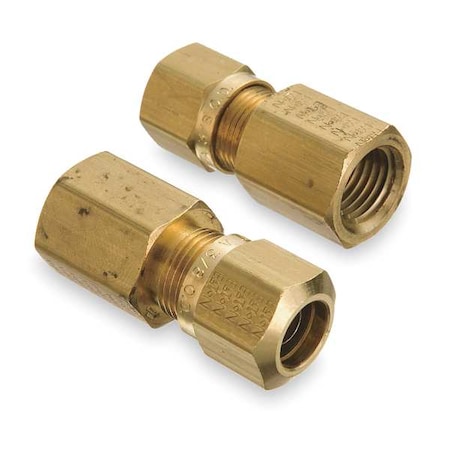 Female Connector,1/4-18,3/8 In Tube Sz