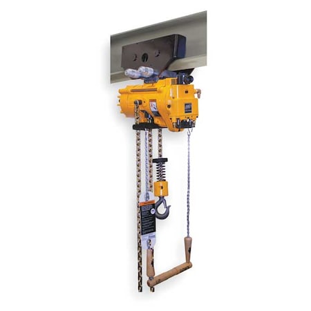 Air Chain Hoist,1100 Lb. Cap.,10 Ft. Lft