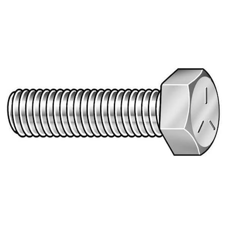 Grade 5, 7/16-14 Hex Head Cap Screw, Zinc Plated Steel, 1-1/4 In L, 550 PK