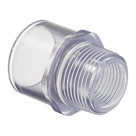 PVC Male Adapter, MNPT X Solvent, 2 In Pipe Size