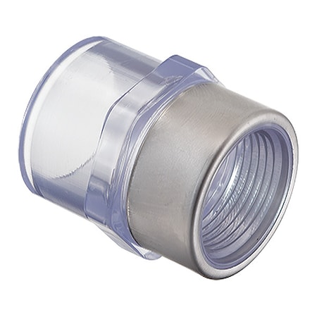 PVC Female Adapter, FNPT X Solvent, 1/2 In Pipe Size