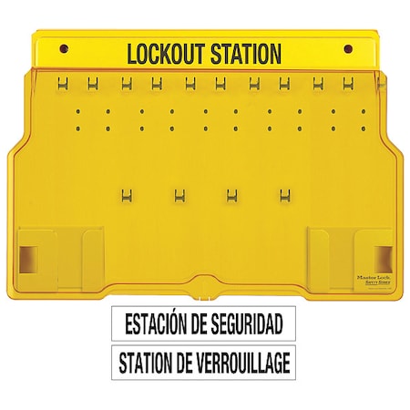 Lockout Station,Unfilled,15-1/2 In H