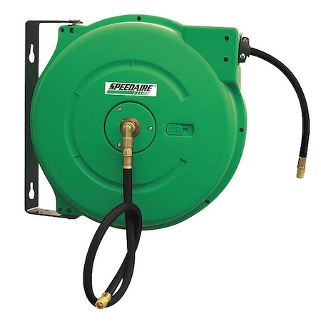 Spring Return Hose Reel, 3/8 In Hose Dia., 50 Ft Length, 300 Psi