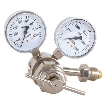 Specialty Gas Regulator, Single Stage, CGA-580, 0 To 4000 Psi, Use With: Non-Corrosive Inert