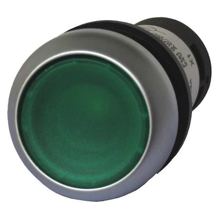 Illuminated Push Button,22mm,Green