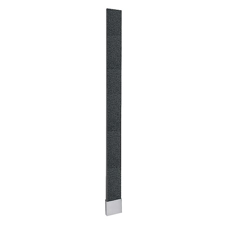 82 X 10 OHB Toilet Partition Pilaster, Polymer, Black