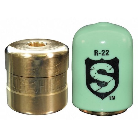 Refrigerant Cap Locks,1/4 In.,R-22,PK50