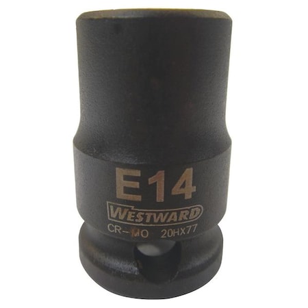 3/8 Drive, E14 Female Star SAE Socket, 6 Points