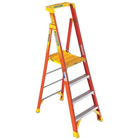 7 Ft Fiberglass Podium Stepladder