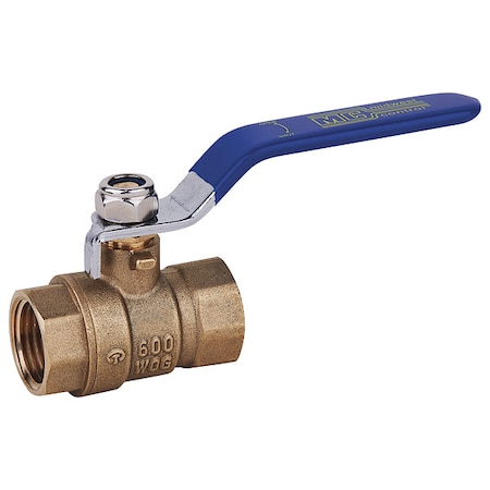 1-1/4 FNPT Brass Ball Valve Inline