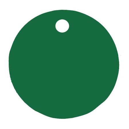 Blank Tag,Round,Green,PK5