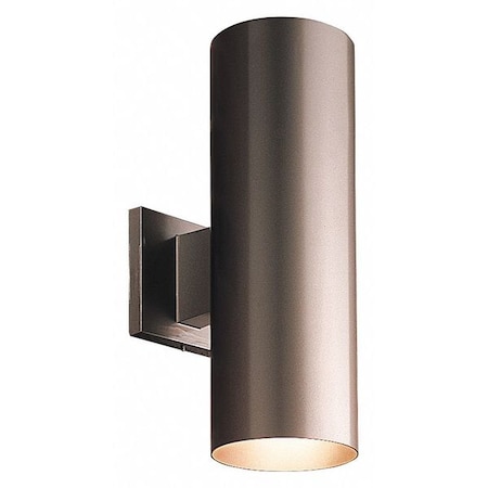 Cylinder 2-Light Wall Lantern, 75 W, Antique Bronze