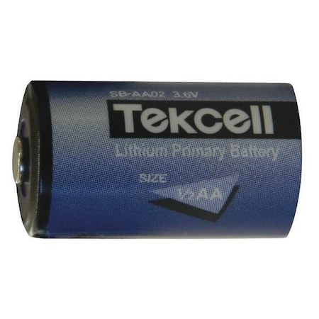 Lithium Battery, 3.6V, 1/2 AA