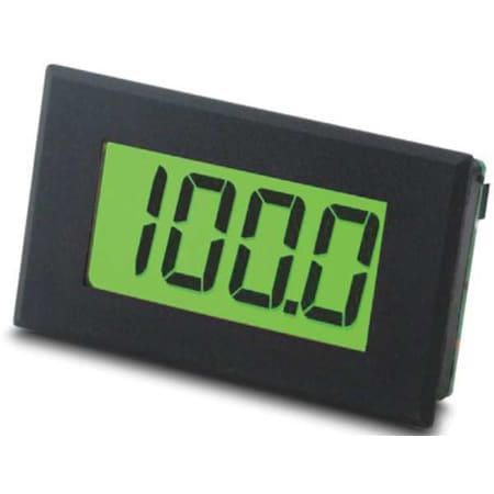Programmable LCD Voltmeter, 3-1/2In.