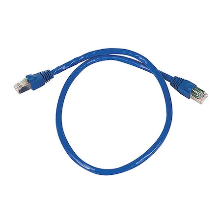 STP Cable,500MHz,24AWG,Blue,2ft