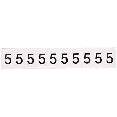 Number Label,1in.H Character,Vinyl