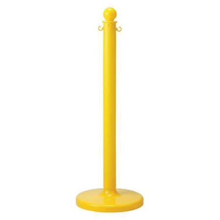 Barrier Post,40 In. H,Yellow