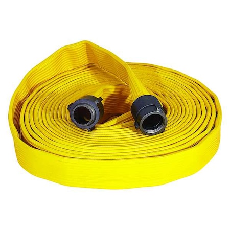 Attack Line Fire Hose,Yellow,50 Ft. L
