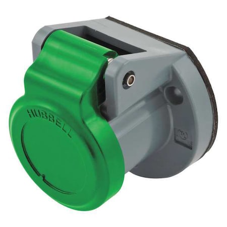 Single Pole Connector,Weather Cover,Grn