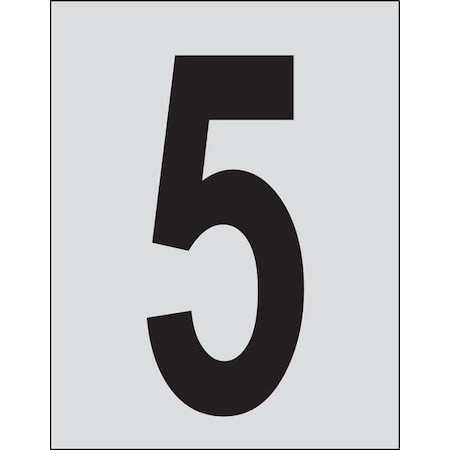 Number Label,1in.H Character,PK25