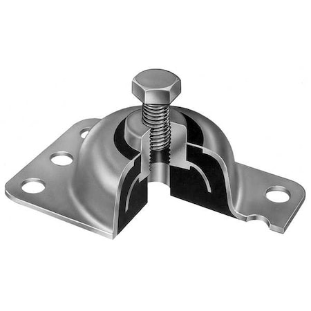 Floor Mount Vibration Isolator,3500 Lb.