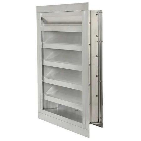 Intake Louver,Fixed, Drainable,42H X 42W