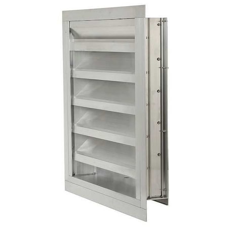 Intake Louver,Fixed, Drainable,24H X 42W