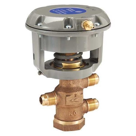 Pneumatic Flare Valve, Brass, 1/2 In.