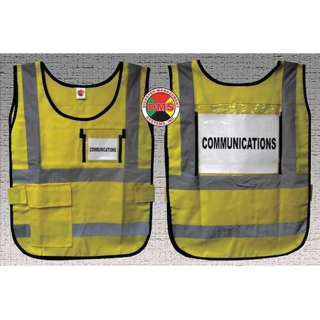 Safety Vest,Yellow,Nylon