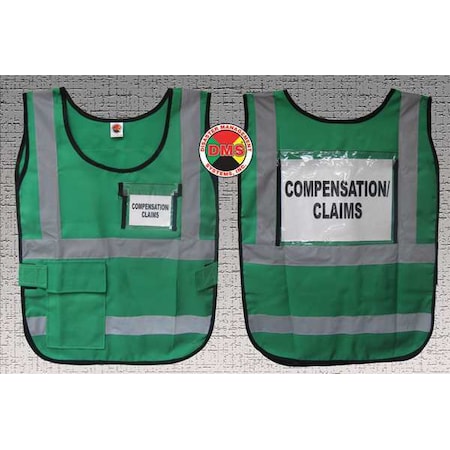 Safety Vest,Green,Nylon