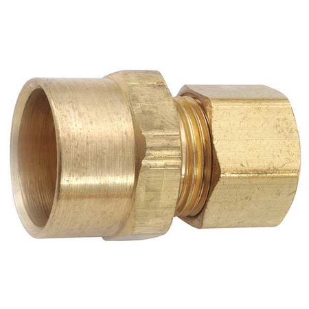 5/8 Sweat X 3/8 Compression Brass Sweat Adapter