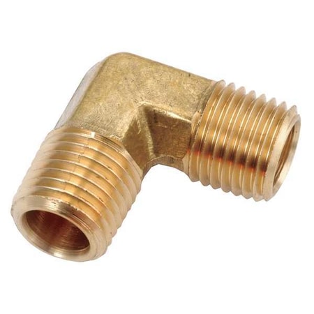 Low Lead Brass Male Elbow, 3/8 Pipe Size