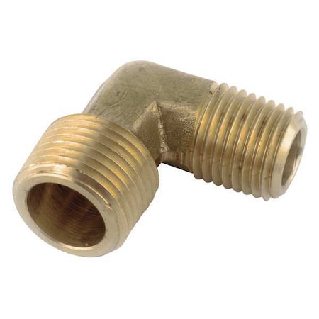 Low Lead Brass Male Elbow, 3/8 X 1/4 Pipe Size