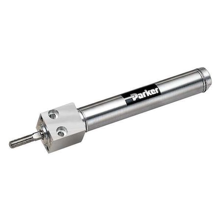 Air Cylinder, 1 1/2 In Bore, 1 In Stroke, Round Body Single Acting