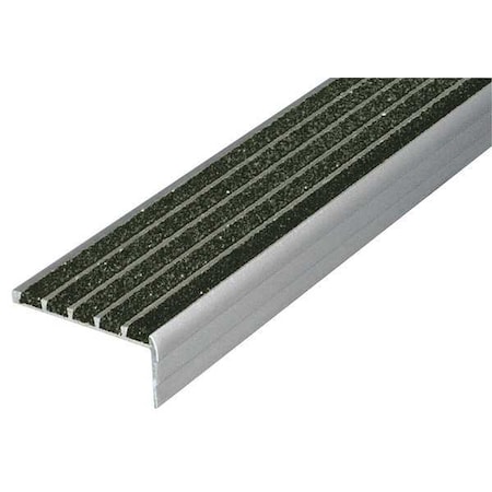 Stair Nosing,Black,60in W,Extruded Alum