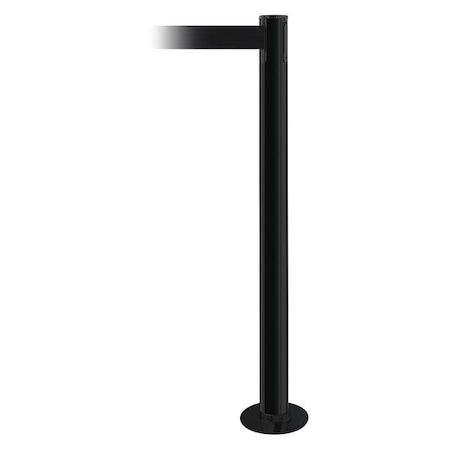 Fixed Barrier Post With Belt,Black