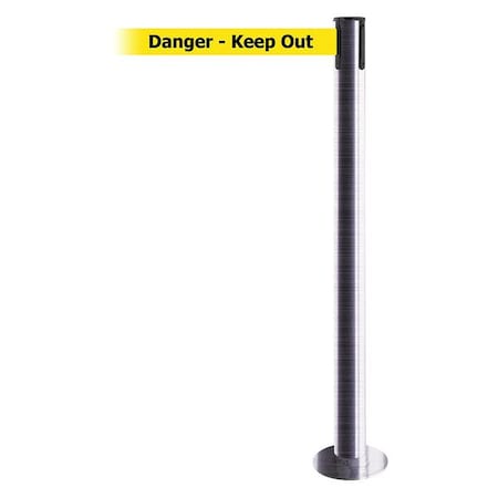 Fixed Barrier Post With Belt,7-1/2 Ft. L